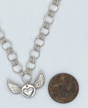 Load image into Gallery viewer, Winged heart necklace
