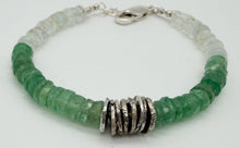 Load image into Gallery viewer, Aventurine and aquamarine bracelet
