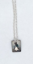 Load image into Gallery viewer, Silver and diamond tree necklace
