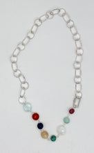 Load image into Gallery viewer, Gemstone coin necklace
