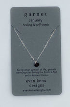 Load image into Gallery viewer, Silver birthstone necklaces
