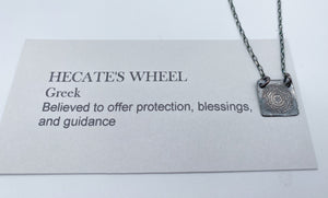Sterling silver amulet necklace