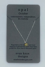 Load image into Gallery viewer, Silver birthstone necklaces
