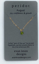 Load image into Gallery viewer, Tiny gold birthstone necklaces
