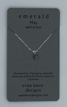 Load image into Gallery viewer, Silver birthstone necklaces
