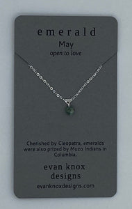 Silver birthstone necklaces