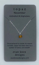 Load image into Gallery viewer, Silver birthstone necklaces
