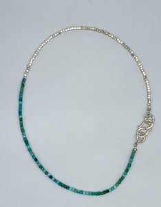 Turquoise and Thai silver necklace