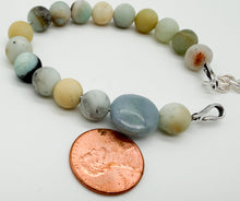 Load image into Gallery viewer, Amazonite and angelite bracelet
