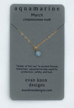 Load image into Gallery viewer, Tiny gold birthstone necklaces
