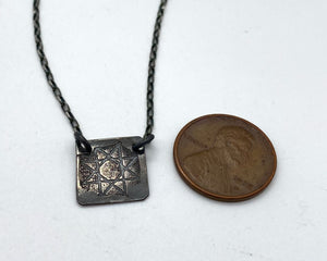 Sterling silver amulet necklace