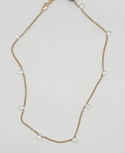 Load image into Gallery viewer, Rainbow moonstone and gold necklace
