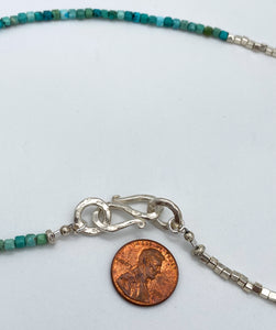 Turquoise and Thai silver necklace