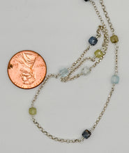 Load image into Gallery viewer, Garnet, topaz, and kyanite necklace
