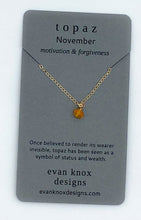 Load image into Gallery viewer, Tiny gold birthstone necklaces
