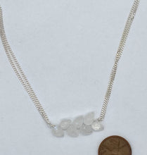 Load image into Gallery viewer, Rainbow moonstone and silver necklace
