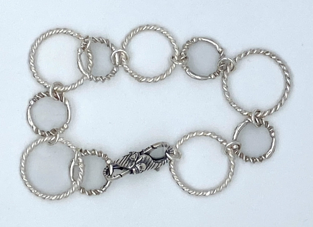 Silver link bracelet