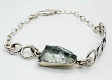 Load image into Gallery viewer, Aquamarine and silver bracelet
