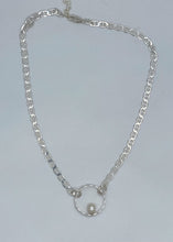 Load image into Gallery viewer, Pearl and silver necklace
