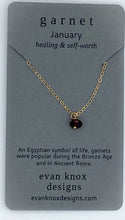 Load image into Gallery viewer, Tiny gold birthstone necklaces
