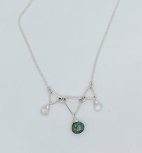 Load image into Gallery viewer, Labradorite and rainbow moonstone necklace
