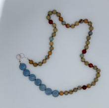 Load image into Gallery viewer, Amazonite and angelite necklace
