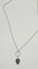 Load image into Gallery viewer, Labradorite leaf necklace

