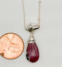Load image into Gallery viewer, Ruby zoisite necklace

