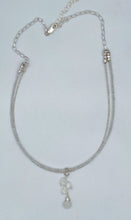 Load image into Gallery viewer, Rainbow moonstone and Thai silver necklace
