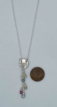 Load image into Gallery viewer, Sapphire and silver necklace
