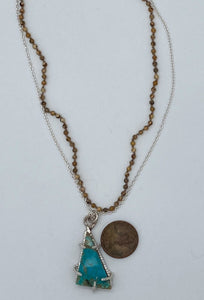 Turquoise and jasper necklace