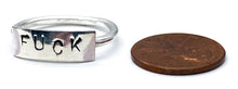 Load image into Gallery viewer, Sterling silver stamped ring
