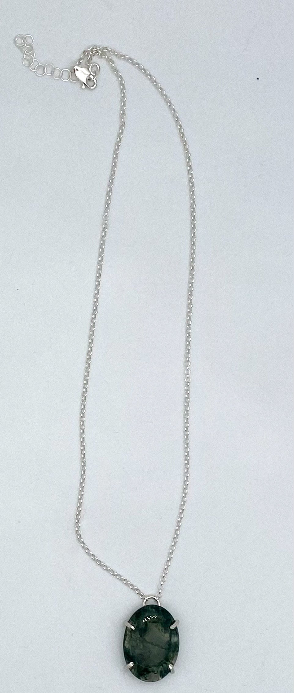 Moss agate necklace