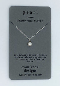 Silver birthstone necklaces