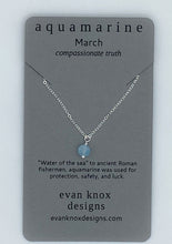 Load image into Gallery viewer, Silver birthstone necklaces
