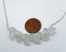 Load image into Gallery viewer, Rainbow moonstone and silver necklace
