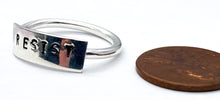Load image into Gallery viewer, Sterling silver stamped ring
