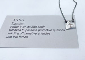 Sterling silver amulet necklace