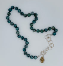 Load image into Gallery viewer, Sesame jasper and solar quartz necklace
