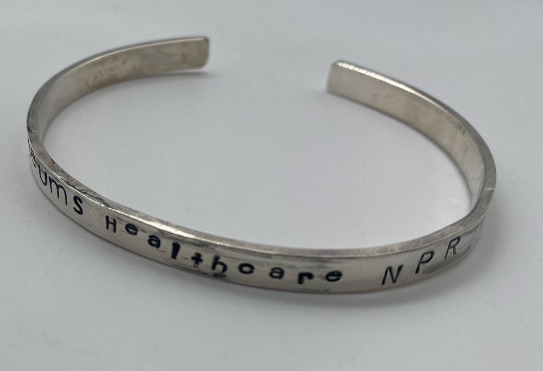 Sterling silver cuff bracelet