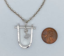 Load image into Gallery viewer, Herkimer diamond and silver necklace
