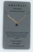 Load image into Gallery viewer, Tiny gold birthstone necklaces
