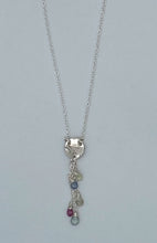 Load image into Gallery viewer, Sapphire and silver necklace
