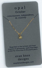 Load image into Gallery viewer, Tiny gold birthstone necklaces
