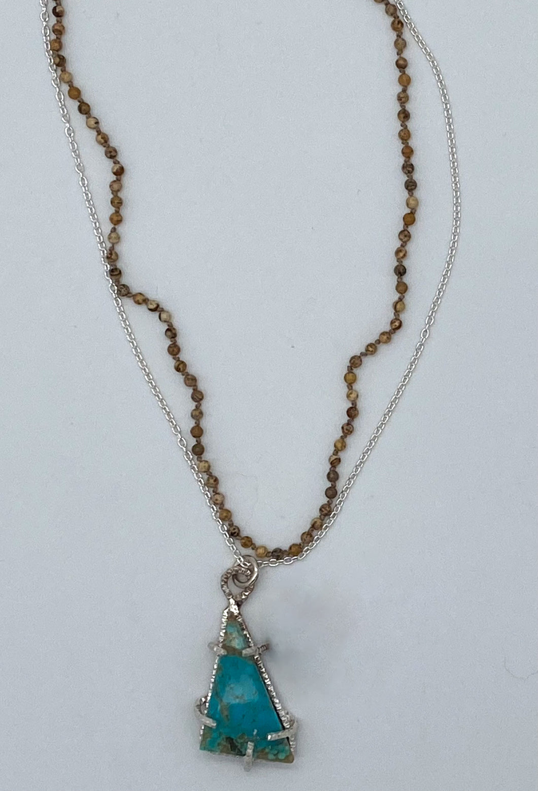 Turquoise and jasper necklace