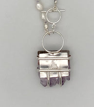 Load image into Gallery viewer, Pearl and amethyst necklace
