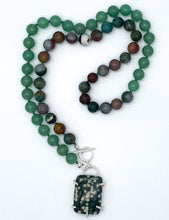 Load image into Gallery viewer, Jasper and aventurine necklace
