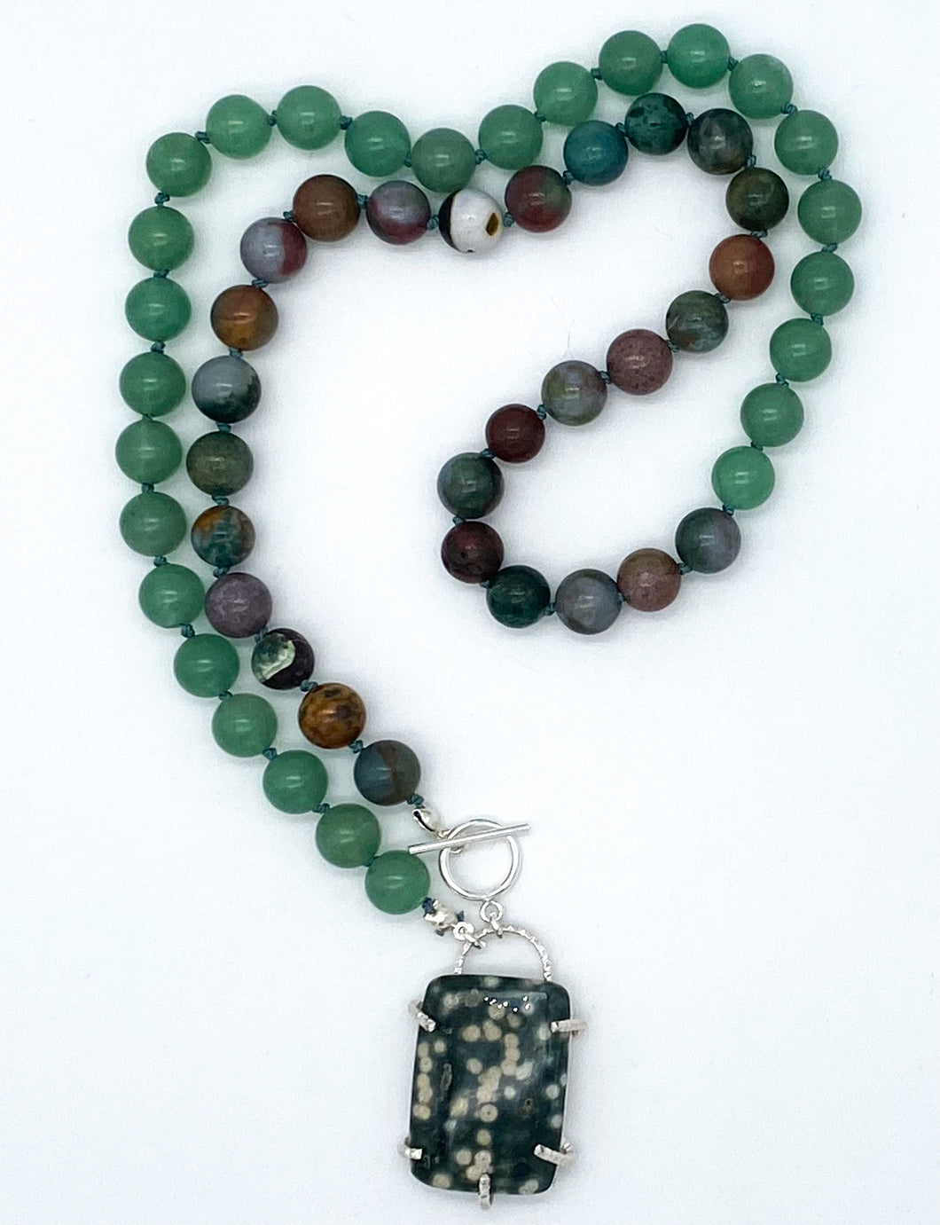 Jasper and aventurine necklace