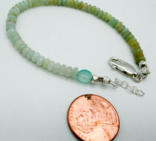 Load image into Gallery viewer, Amazonite and chalcedony bracelet
