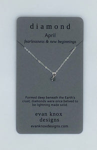 Silver birthstone necklaces